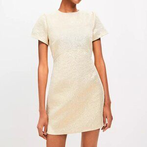 Loft Metallic Short Sleeve Mini Dress NWOT!!!